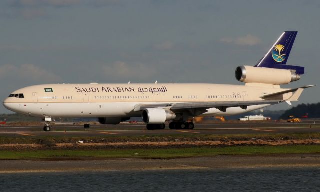 Boeing MD-11 (HZ-HM7) - Saudi Arabian MD11 operating a VIP/Royal flight out of BOS on 5/19/08.