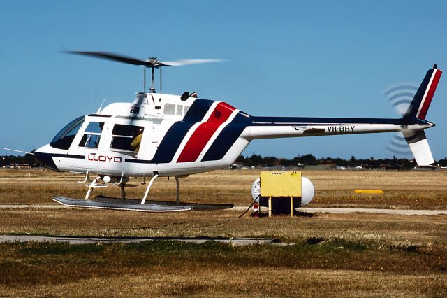 TUSAS Cougar (VH-BHY) - BELL 206B JETRANGER - REG : VH-BHY (CN 3810) - ADELAIDE INTERNATIONAL AIRPORT SA. AUSTRALIA - YPAD 14/11/1987