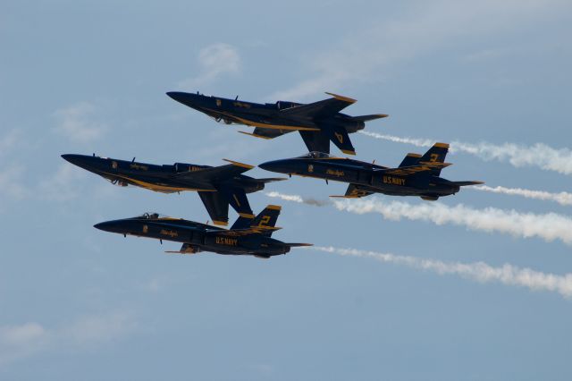 — — - Blue Angels Inverted Formation