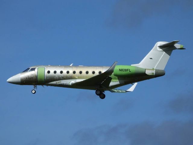 IAI Gulfstream G280 (N828FL) - 02-04-2017 - Delivery flight from Tel Aviv and landing at Belfast International.