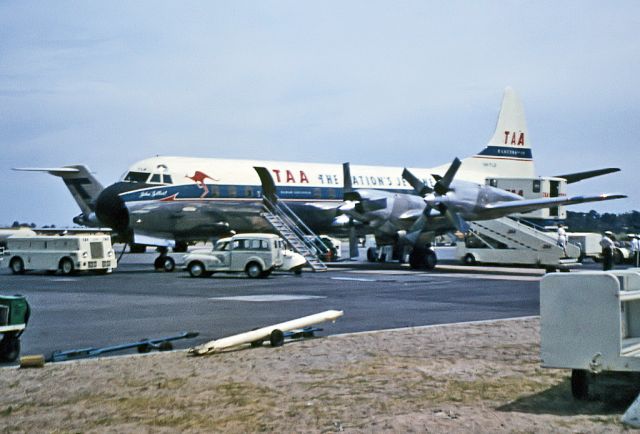 Lockheed L-188 Electra (VH-TLB) - TRANS AUSTRALIA AIRLINES - TAA - LOCKHEED L-188A ELECTRA - REG VH-TLB (CN 1069) - ADELAIDE INTERNATIONAL AIRPORT SA. AUSTRALIA - YPAD