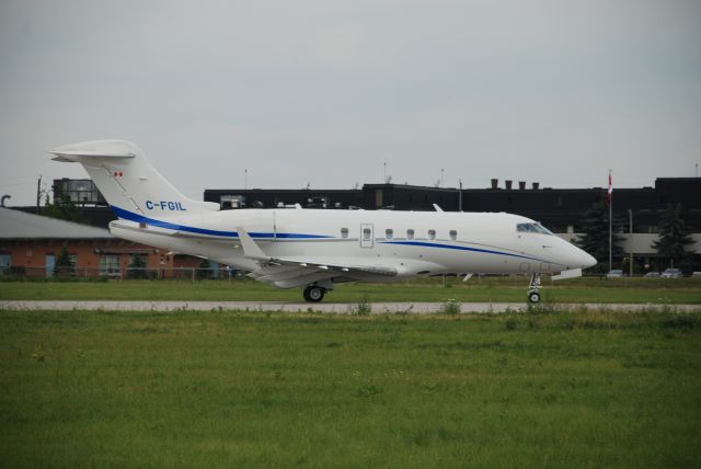 Bombardier Challenger 300 (C-FGIL) - Challenger 300 on takeoff roll, July 11/08 at Downsview Airport Toronto, heading back to Montreal.