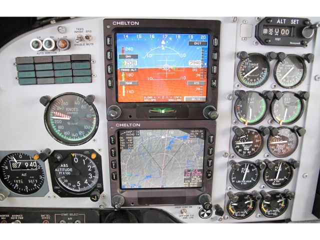 Beechcraft King Air 100 (N24EM) - King Air 100 equipped with Chelton Avionics.