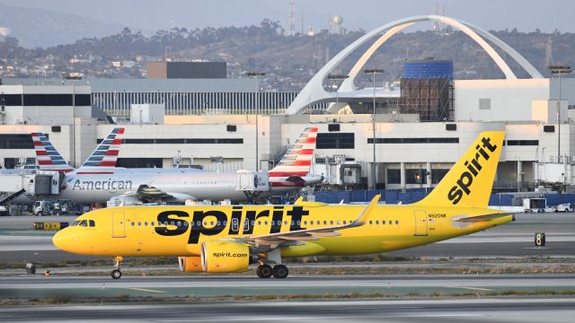 Airbus A320neo (N920NK) - Arrived at LAX on 25L