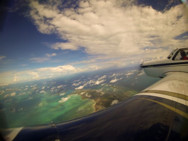 — — - Outbound from Treasure Cay Bahamas