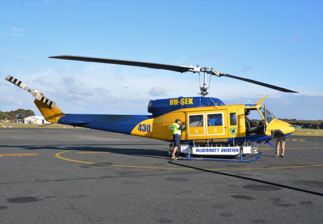 Bell BigLifter (VH-SEK) - McDermott aviation 'Big lifter' at Flinders Island, May 2019