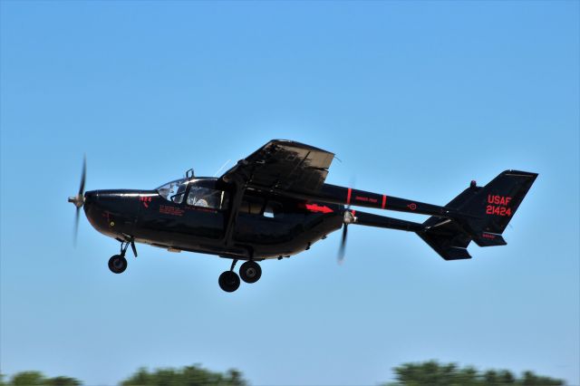 Cessna Super Skymaster (N424AF) - A Beautiful Take-Off by the O-2 at Oshkosh.