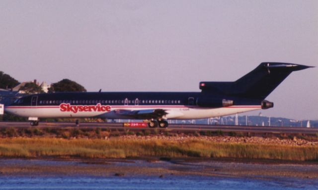 BOEING 727-200 (C-GSHI) - From July 2002 - this sharp looking B727-200 chartered the Toronto Blue Jays to Boston to play the Red Sox in a weekend series. 