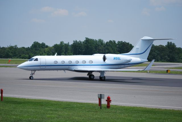 Gulfstream Aerospace Gulfstream IV (N56L) - Parked at Concord Regional Airport - 6/9/09  Registered Owner:  Wells Fargo Bank Northwest NA Trustee