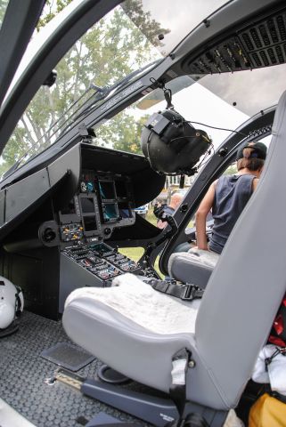 KAWASAKI EC-145 (N578AM) - LifeNet of New York Air 2 from Kobelt Airport in Wallkill, New York stops by the Yorktown Heights Fire Department Open House 9/12/15