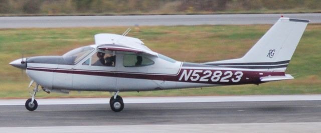 Cessna 177RG Cardinal RG (N52823) - Rolling down runway 20 KJQF - 10/23/09