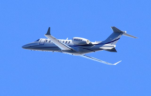 Canadair Challenger 350 (N100SA) - KMRY - Lear 45 departing the 28s up and over the Monterey bay fog - 