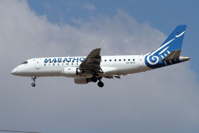 Embraer 170/175 (SX-MTO) - 16/08/2024:br /Flight BOJ > TLV, final to runway 21.