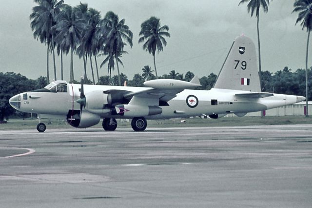 Lockheed P-2 Neptune (A89279) - Lockheed P-2H Neptune RAAF  A89-279 10 Sqn Butterworth mid 1970s.