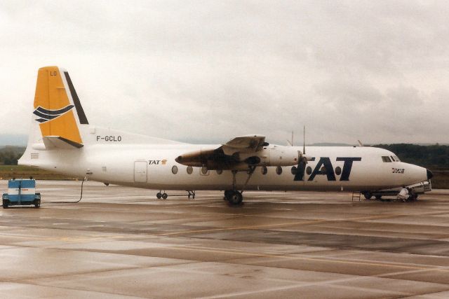 FAIRCHILD HILLER FH-227 (F-GCLO) - Seen here on 4-Oct-90.br /br /Registration cancelled 12-Aug-96. Broken up at LFRK.