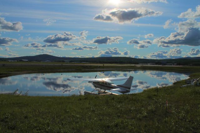 — — - A beautiful day for flying.