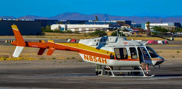 Bell 407 (N854H) - N854H Hillcrest 2009 Bell Textron Canada 407 s/n 53976 - North Las Vegas Airport KVGTbr /Photo: Tomas Del Corobr /July 16, 2020