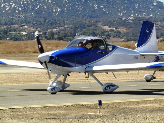 Vans RV-9 (N99WC) - Taxiing at Ramona