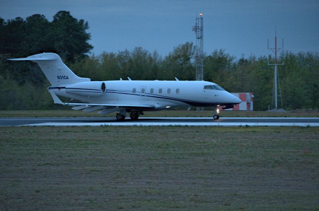 Bombardier Challenger 300 (N31CA) - Departures last day Masters 2018