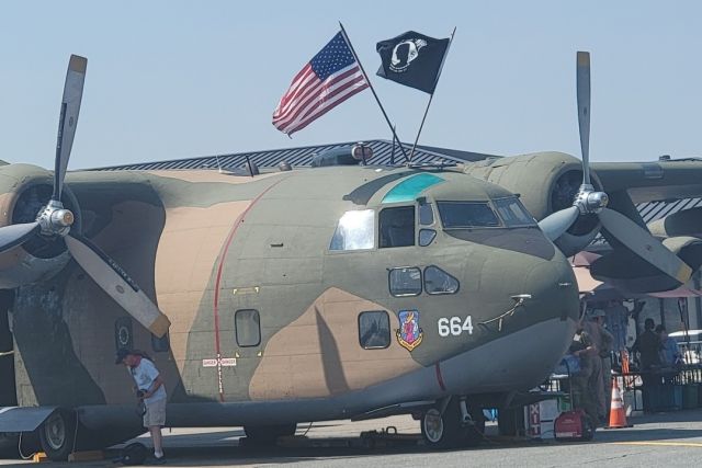 FAIRCHILD (1) Provider (N22968) - On display at Dover Air Force Base for Thunder Over Dover 2022 - Fairchild C-123K Provider 