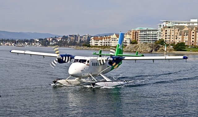 De Havilland Canada Twin Otter (C-FMHR) - Victoria harbour,taxiing in