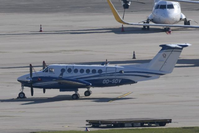 Beechcraft 35 Bonanza (OO-SDV) - Long distance shot, arrived earlier in the day from Paris-Le Bourget and left later to Memmingen.