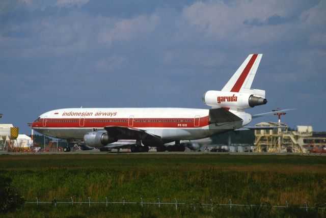 McDonnell Douglas DC-10 (PK-GID) - Departure at Narita Intl Airport Rwy34 on 1986/10/19