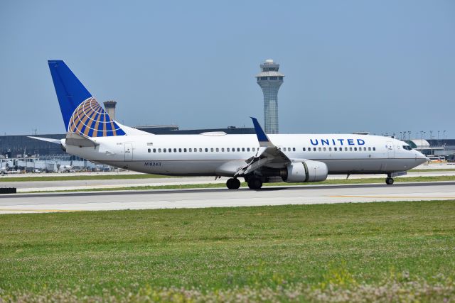 Boeing 737-900 (N18243) - Rolling out on 10-C after landing 06-29-19