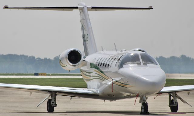Cessna Citation CJ3 (N392MG) - A former MiracleGro CitationJet sitting on the Hoosier Aviation ramp at KHUF. br /br /8/23/23