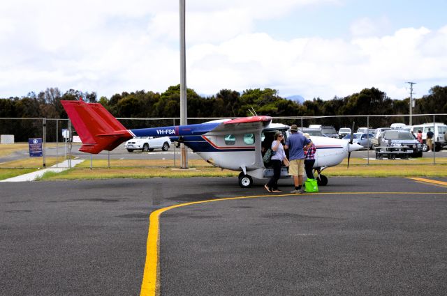 Cessna Super Skymaster (VH-FSA) - VH-FSA at Flinders Island, Feb 2024