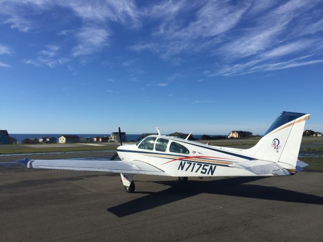 Beechcraft Bonanza (33) (N7175N) - On the ramp @ Sheltor Cove, CA