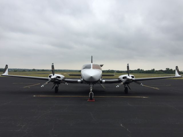 Cessna Chancellor (N441TP) - On the ramp in Stephenville, Texas. 