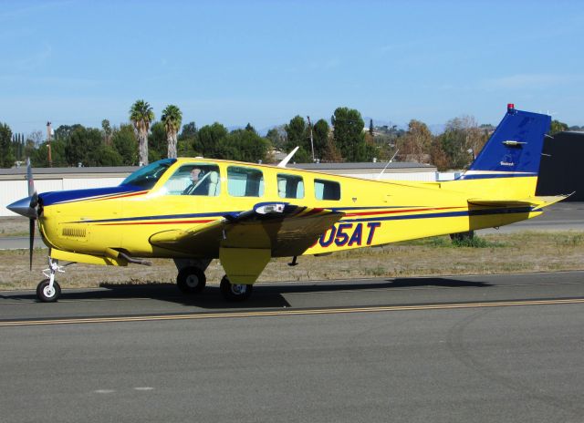 Beechcraft Bonanza (36) (N905AT) - Taxiing at Fullerton