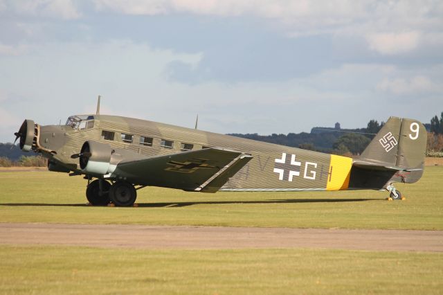 JUNKERS Ju-52/3m (4VGH) - A 1946 Junkers JU-52 seen on display at the Duxford Imperial War Museum Autumn Air Show on 12 Oct 2012.