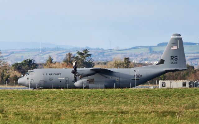 Lockheed C-130 Hercules (15-5831) - "herky37" usaf ramstein c-130j-30 15-5831 at shannon before being delivered to ramstein 3/12/17.