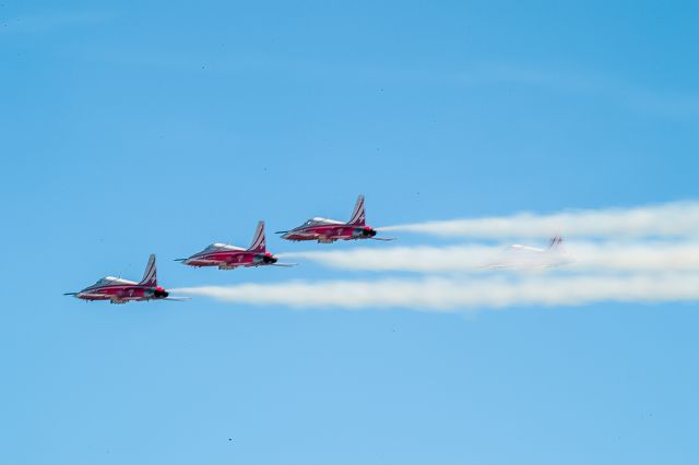 Northrop RF-5 Tigereye — - flight show of Patrouille Suisse