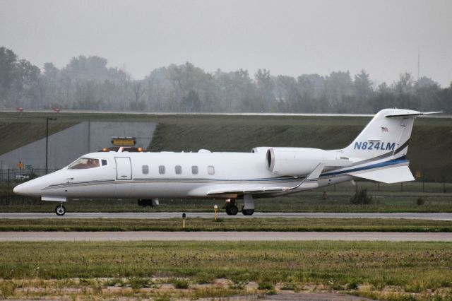 Learjet 60 (N824LM) - 2012 Learjet 60XR taxiing into the FBO Ramp at the Buffalo Niagara International Airport (KBUF) after a short hop from the Niagara Falls International Airport (KIAG)