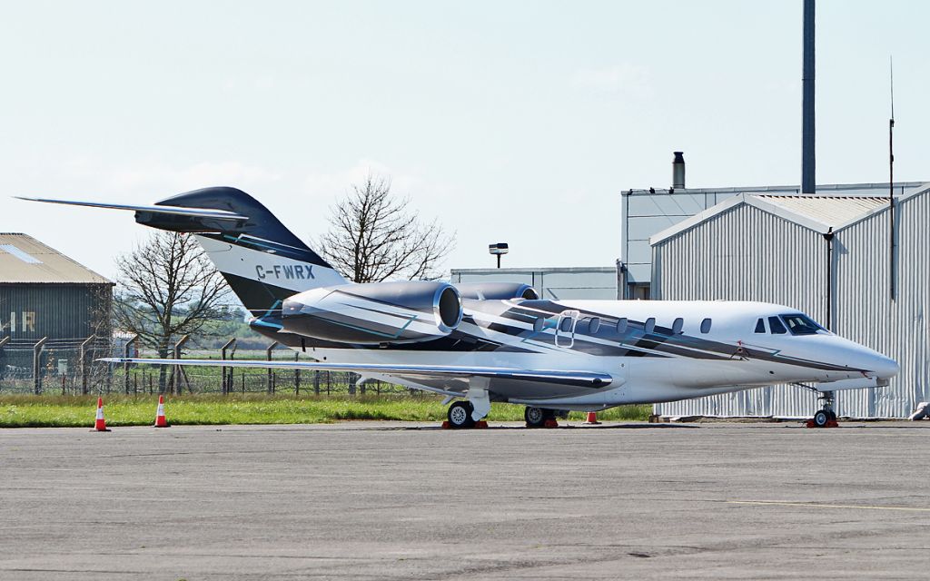 Cessna Citation X (C-FWRX) - c-fwrx at shannon 5/5/18.
