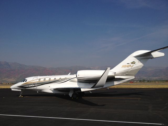 Cessna Citation X (N84PJ) - Papa Johns at Heber City, Utah.