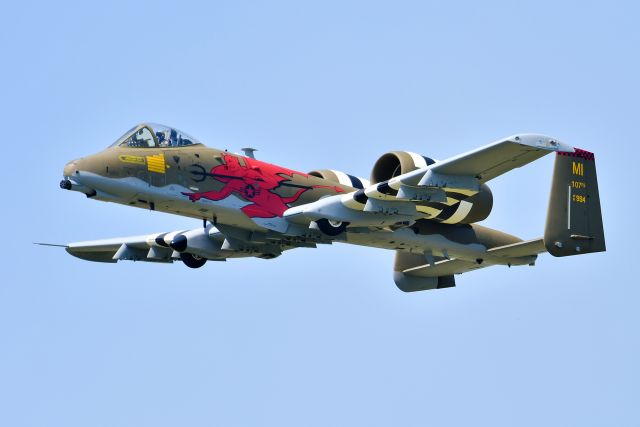 Fairchild-Republic Thunderbolt 2 (AFR81994) - A-10C from the 107th Fighter Squadron with 100 year anniversary colors at Selfridge ANG Base 100 year open house.