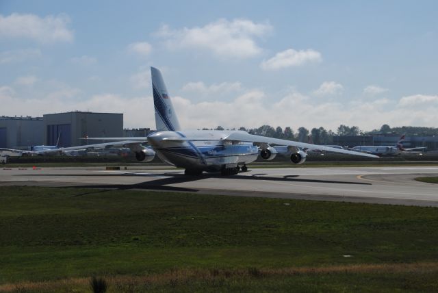 RA-82047 — - I was at Pane Field in Everett Washington on the North end of the Runway. This was a great aircraft to watch roll out and take off. Beautiful design.