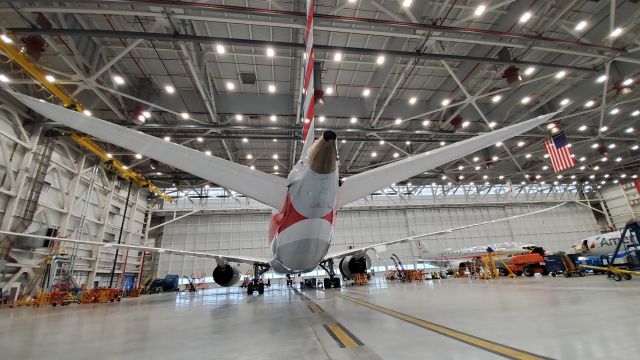 BOEING 777-300 — - Our beautiful 777-300 inside of AA'S new hanger at O'Hare. 