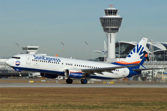 Boeing 737-800 (TC-SEJ) - Boeing 737-8HC, SunExpress, TC-SEJ, EDDM, München-Franz Josef Strauss Airport, 24.Jan.2018