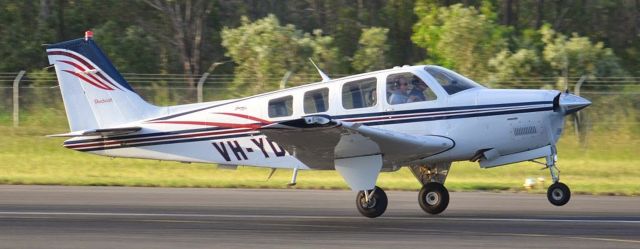 Beechcraft Bonanza (36) (VH-YDD) - Beech 36 arriving in Gladstone, Queensland, Australia