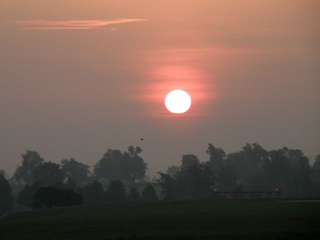 KLEX — - Sunrise over the Approach end of Runway 22 at Blue grass Airport (KLEX)...