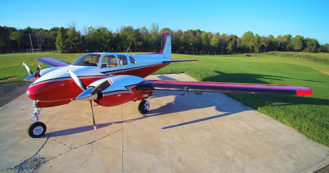 Beechcraft Twin Bonanza (N261B) - 1957 Beechcraft Model 50 Twin Bonanza with original paint scheme. 