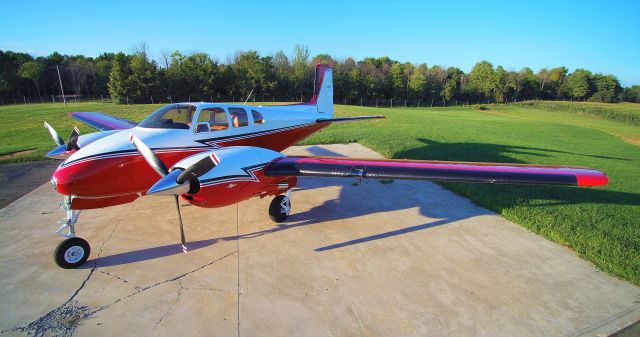 Beechcraft Twin Bonanza (N261B) - 1957 Beechcraft Model 50 Twin Bonanza with original paint scheme. 