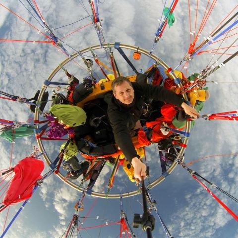 Unknown/Generic Balloon (N878UP) - Selfie - Pilot Trappe - flying N878UP.