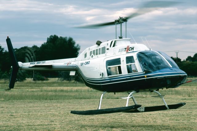 Piper Cheyenne 3 (VH-CWO) - BELL 206B JETRANGER - VH-CWO (CN ) - ADELAIDE INTERNATIONAL AIRPORT SA. AUSTRALIA - YPAD 15/11/1987