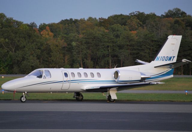 Cessna Citation II (N100WT) - CHEYENNE SPECIAL INC at KJQF - 10/15/11